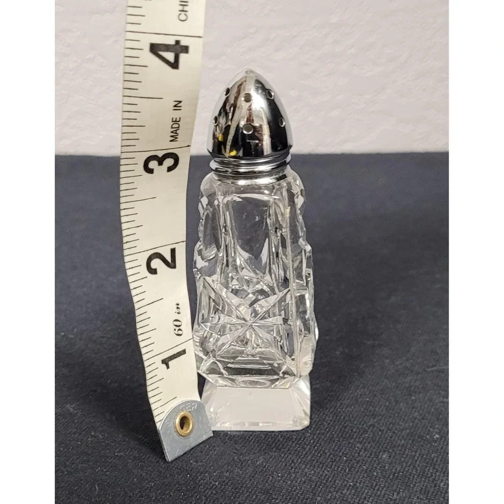 Vintage 1970s Anchor Hocking Clear Glass Salt or Pepper Shaker Replacement